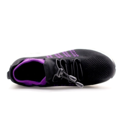 Ortho Stretch Cushion Shoes - Black Purple